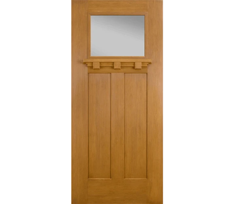 Scottsbluff Craftsman Light Fiberglass Entry Door