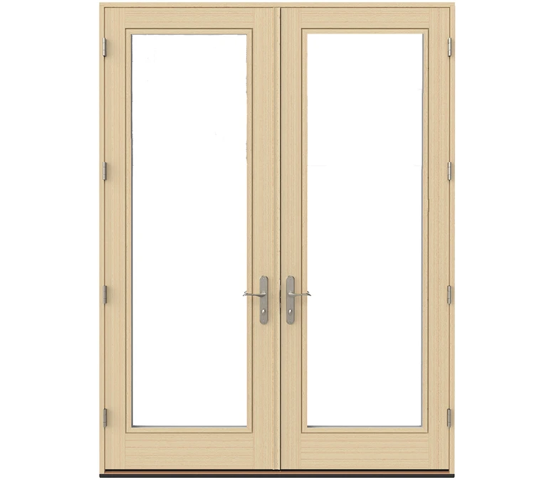 Scottsbluff Pella Lifestyle Series Wood Double Hinged Patio Doors