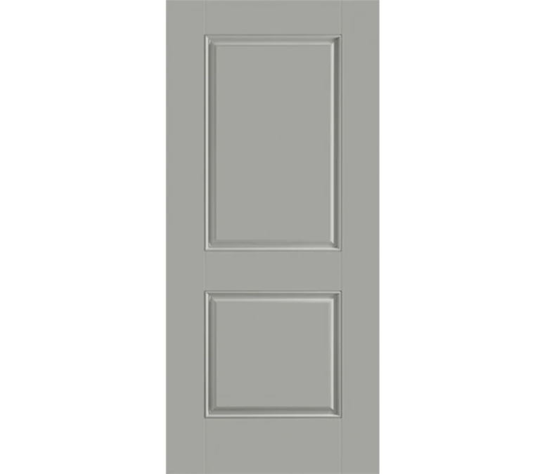 Scottsbluff Two Panel Square Fiberglass Entry Door